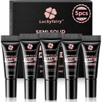 Curvlife semi solid nail glue five piece set front view