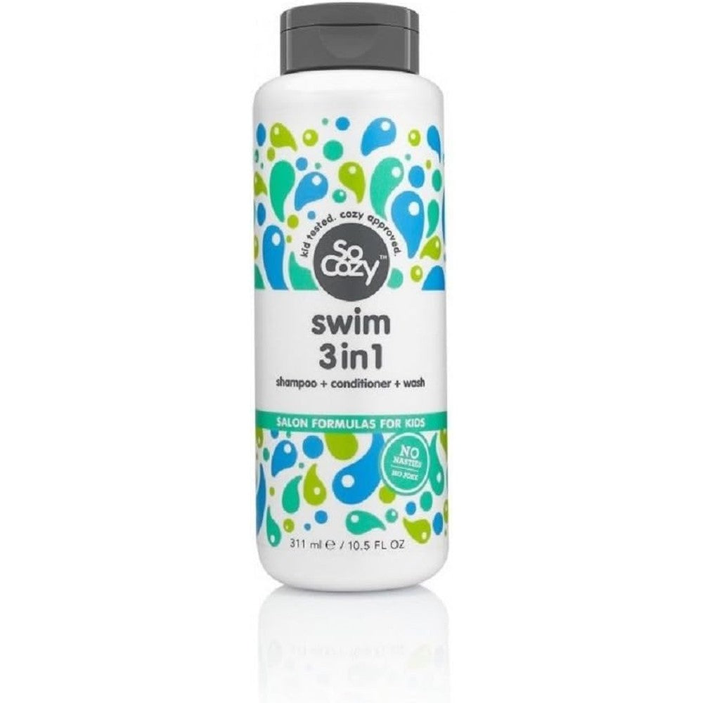 SoCozy Splash Swim 3 in 1 Shampoo + Conditioner + Wash, 10.5 Ounce ( Pack May Vary )