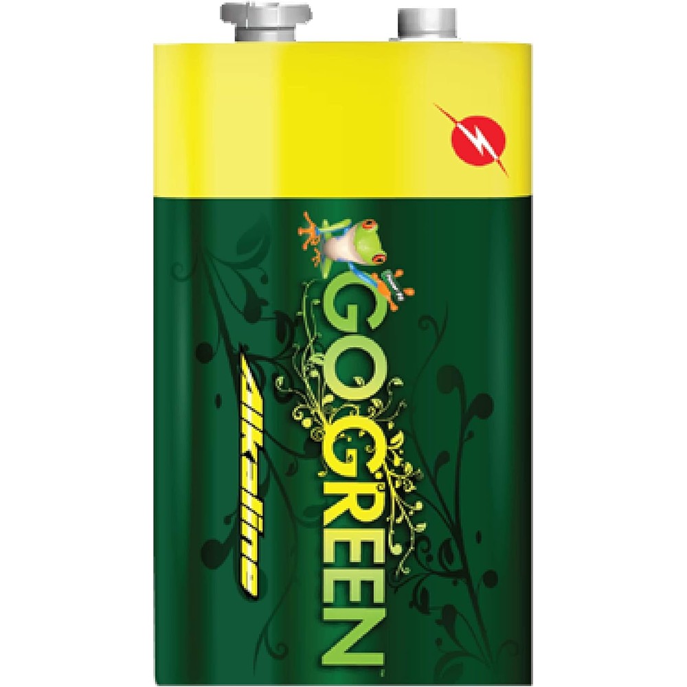 Go Green Power 24005 - 9V Alkaline Batteries, 1pk, 1 ea, green