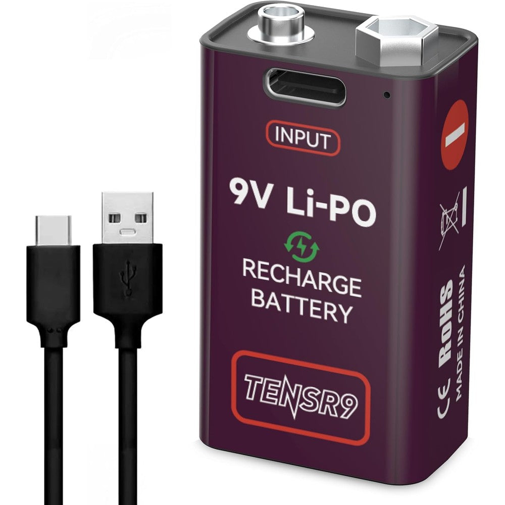 9V Rechargeable 6F22 Battery USB-C Update Kit for TENS 7000 Unit & Similar Machines