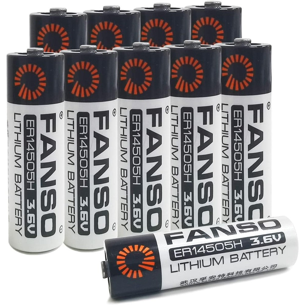 (10-Pack) ER14505H 3.6V Lithium Battery 2700mAh for Alarm Systems Tracking Devices Meter ER14505 LS14500