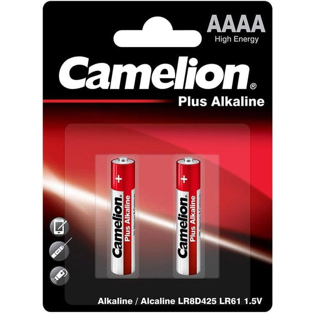 Camelion 2 Pack AAA - High Performance Premium Long Lasting Alkaline Batteries, Leakproof AAAA 1.5v Batteries for Glucose and Blood Monitors, 5 Year Shelf Life, Ultra Long Lasting AAAA Battery