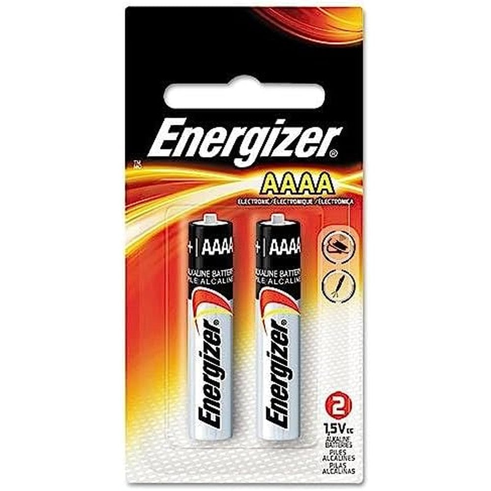 Energizer Alkaline Batteries Size Aaaa 1.5 V Blister Pack 2