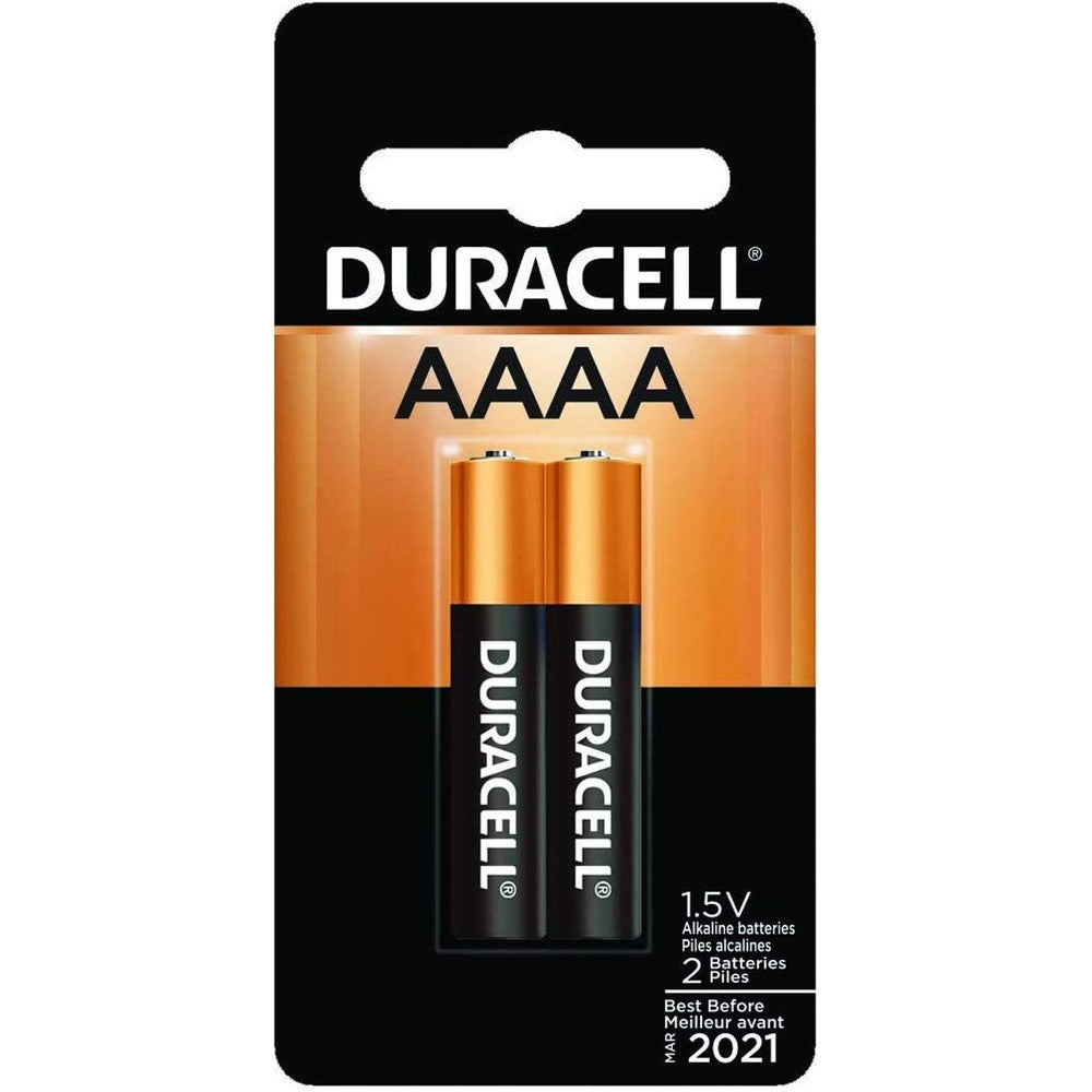 Duracell AAAA Alkaline Batteries 1.5-Mfg# MX2500B2PK - Sold As 12 Units