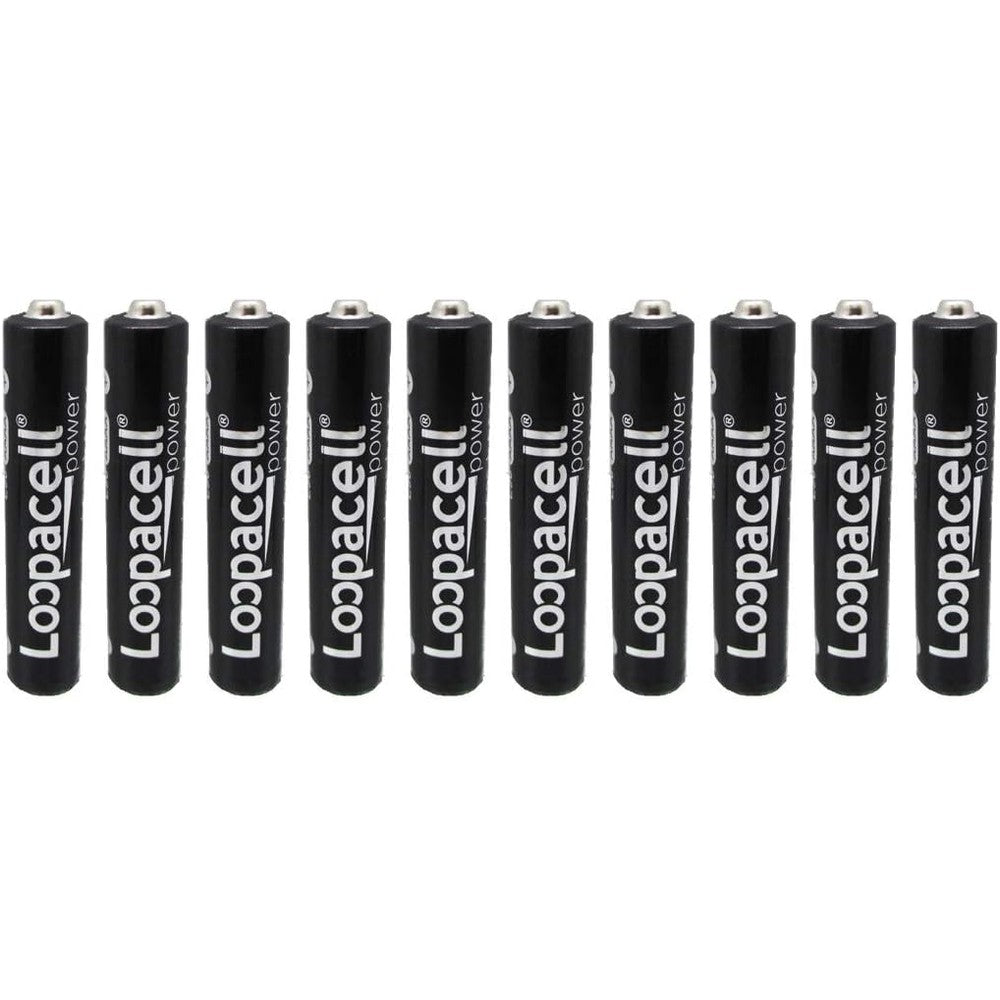 LOOPACELL AAAA EN96 LR61 1.5v Miniature Alkaline Batteries - 10 Pack