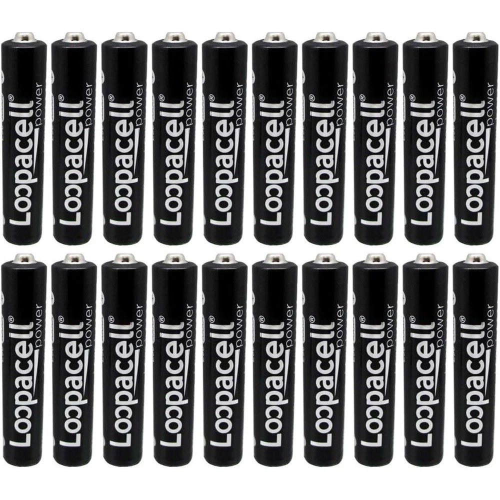 LOOPACELL AAAA EN96 LR61 1.5v Miniature Alkaline Batteries - 20 Pack