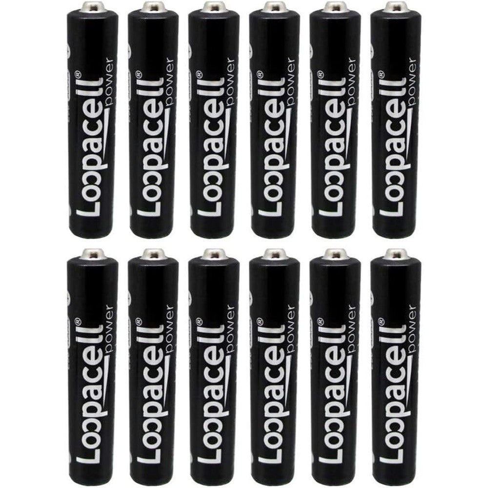 LOOPACELL AAAA Quadruple A E96 Batteries 12 Pack