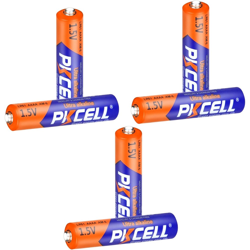 6-Pack AAAA 1.5V Alkaline Batteries – Compatible with Surface Pen, Stylus, Flashlights & More – LR61 E96 MN2500 Ultra Long Life