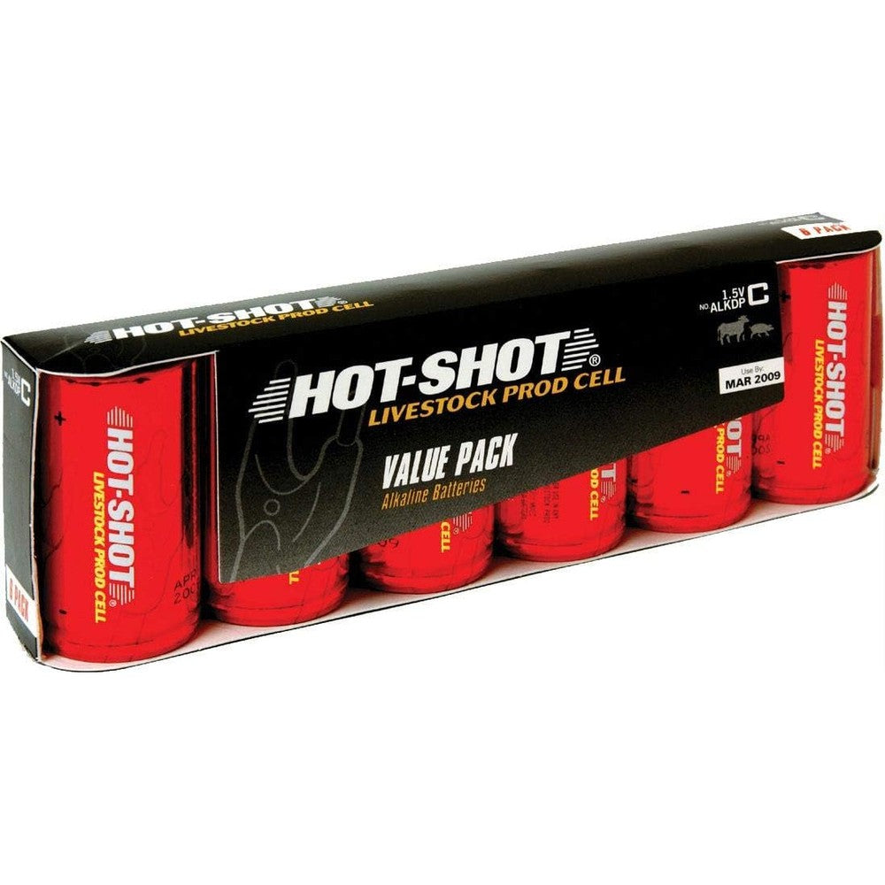 HOT-SHOT Replacement Battery Pack Six C Size Alkaline Batteries (Item No. ALKDP2)