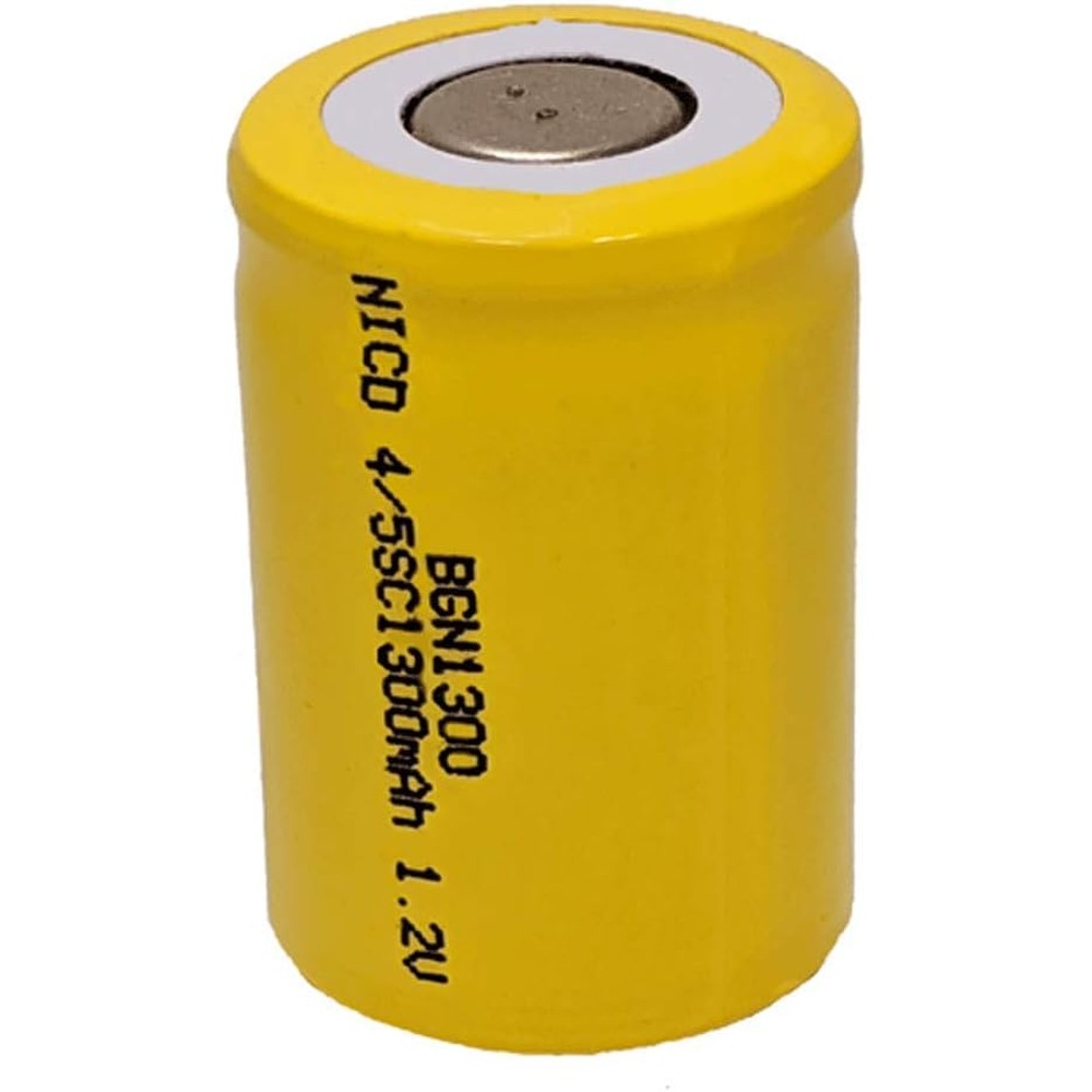BatteryGuy BGN1300 4/5 Sub C rechargeable 1.2 Volt 1300 mAh Nicad battery