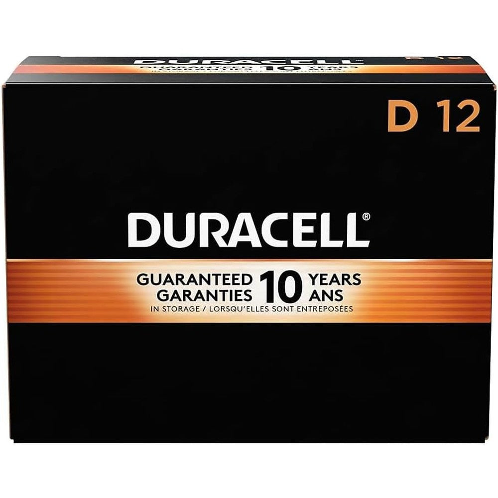 DURACELL Coppertop D Alkaline Batteries, 12/Pack (MN1300)