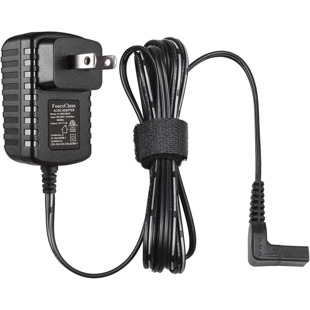 FouceClaus power adapter charger for Wahl trimmer front view showing the dual-prong wall plug