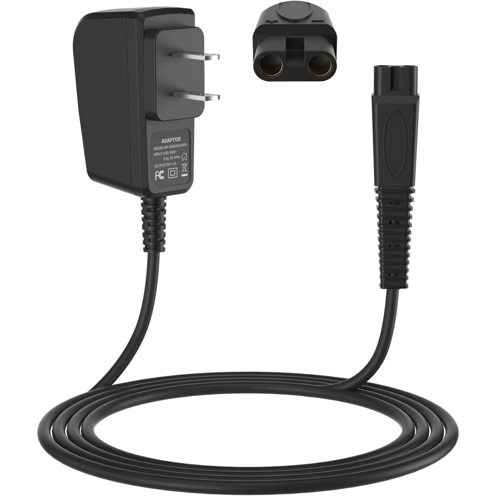 XXSZHY replacement power adapter for Andis shaver front view showing the standard wall plug design