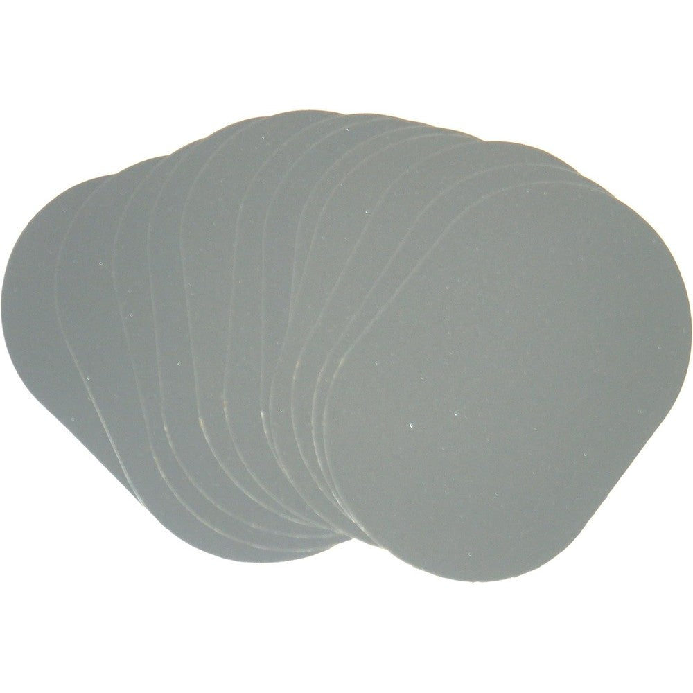 YSM Refill Pads 12 Large Replacement Pads package front view showing grey self-adhesive hair removal buffer disks.