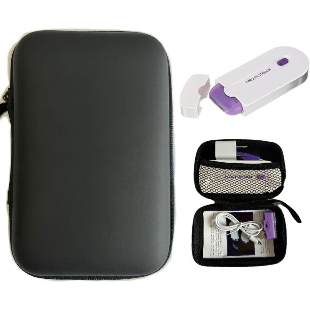 Generic black hard travel case front view showcasing sleek shockproof shell structure