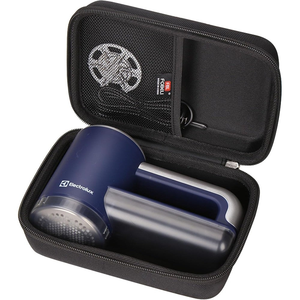 FBLFOBELI fabric shaver storage case front view showing black hard shell exterior.