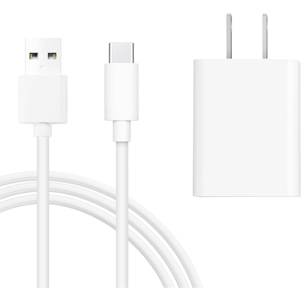 MULTIM 5V2A Type-C Fast Safe Charging Power Supply Adapter front view showing the compact white wall plug design.