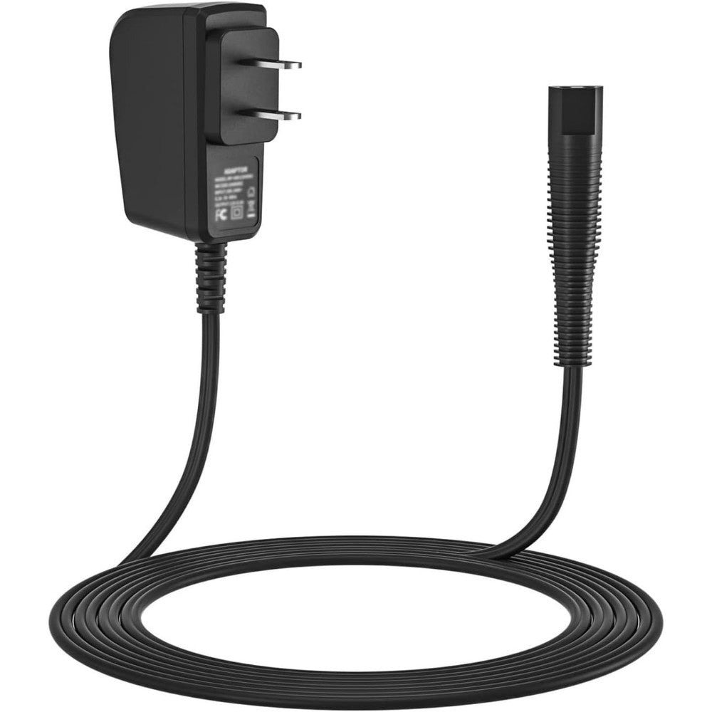 NFGEKT electric shaver charger front view showing the standard wall plug interface