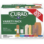 Curad Assorted Bandages Variety Pack 300 Count front view first aid kit