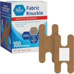 Med Pride sterile fabric fingertip finger and knuckle bandages front view box packaging