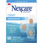 Nexcare Waterproof Clear Bandages front view pack of 3