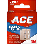 ACE 2 Inch Elastic Bandage front view of beige compression wrap