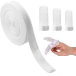 LAOJU Tubular Stockinette Gauze finger bandage roll front view for wound care.
