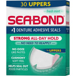 Sea-Bond secure denture adhesive seals fresh mint uppers packaging front view