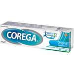 Corega Extra Strong Denture Adhesive Cream 40g front view for secure hold
