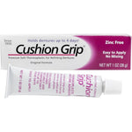 Cushion Grip Thermoplastic Denture Adhesive tube front view packaging