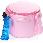 Heigoeost denture case and cleaning brush kit front view