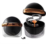 AARainbow black denture case with strainer basket front view
