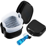 RHUI 3 pack retainer cleaner case front view with strainer basket