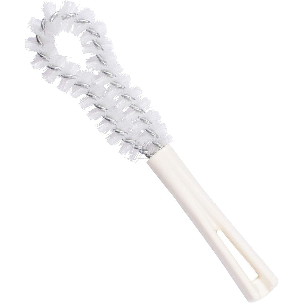 Fuller Brush Dental Plate Brush authentic imported denture cleaner front view showing white ergonomic handle