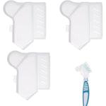 Chyxqh denture brush cover set front view showing ventilated design