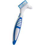 PLCPDM denture brush front view of dual-headed cleaning tool