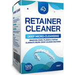 YKL Retainer and Denture Cleaner Tablets 120 count box front view showing product packaging.