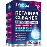 AlignerCo Lifebox Essentials Retainer Cleaner Tablets front packaging view