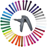 AinDen Orthodontic Ligature Ties Kit with 1040 bands and gun front view