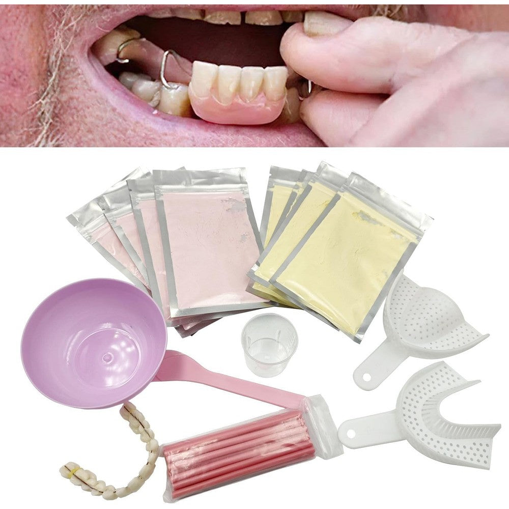 Fake Teeth-DIY Dentures-Customizable Denture Solution for Fixing the Missing and Broken Tooth,Create Your Perfect Smile at Home