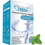 Retainer Fresh Cleaning Tablets 120 Tablets pack front view for daily dental hygiene