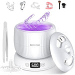 Morole ultrasonic retainer cleaner machine front view showing white digital timer display