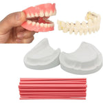 Healthyare DIY denture kit with artificial teeth and molding tools