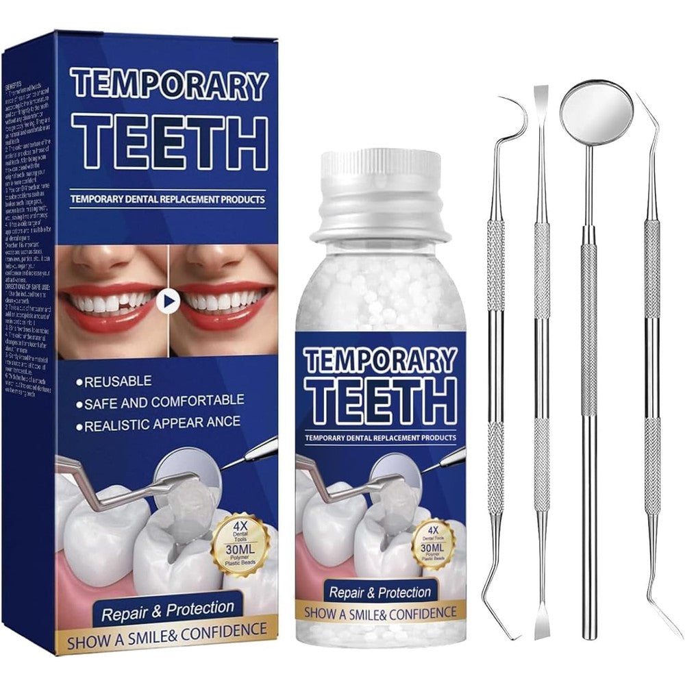 Walejuc tooth repair kit with dental tools and beads