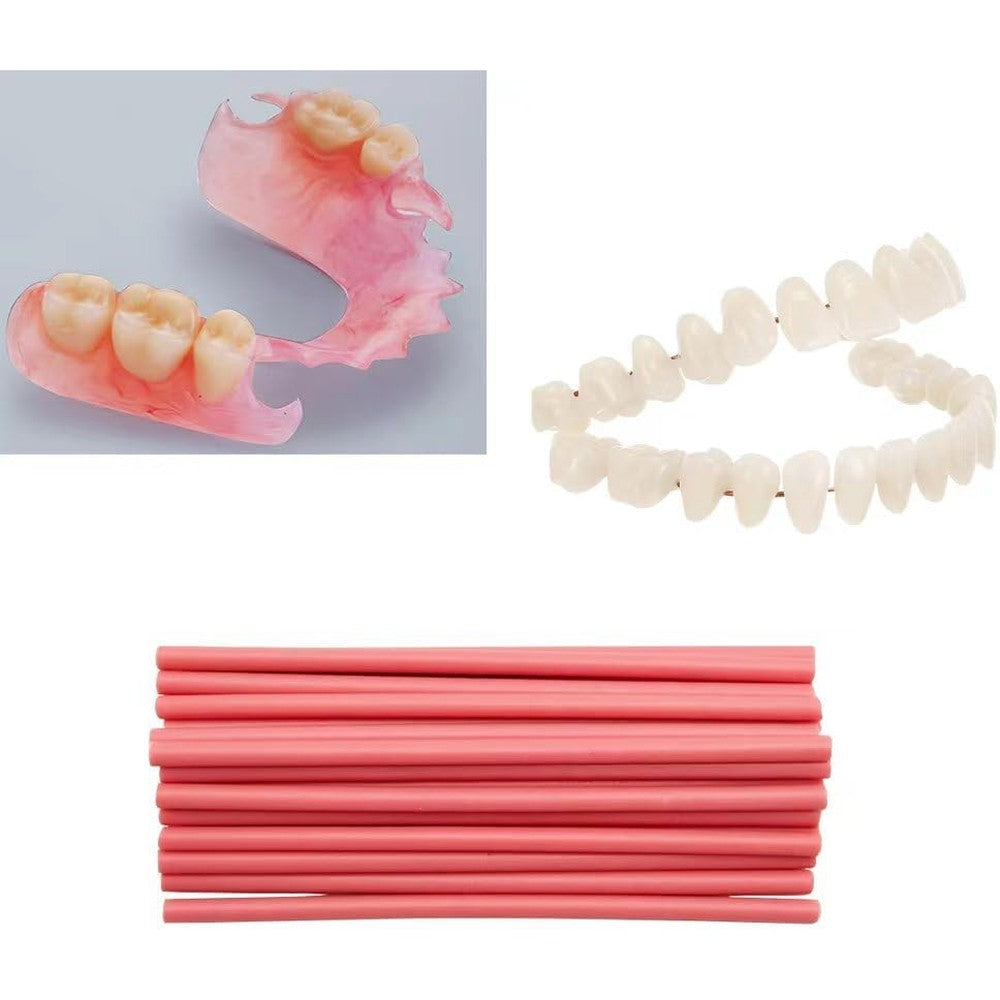 DIY Denture kit, Making Partial dentures and Full dentures kit DIY Simulation Practice Making Denture kit, Equipped with DIY Tool kit and Temporary Teeth,Create Your Perfect Smile at Home
