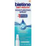 Biotene Dry Mouth Moisturizing Spray front view for xerostomia relief.