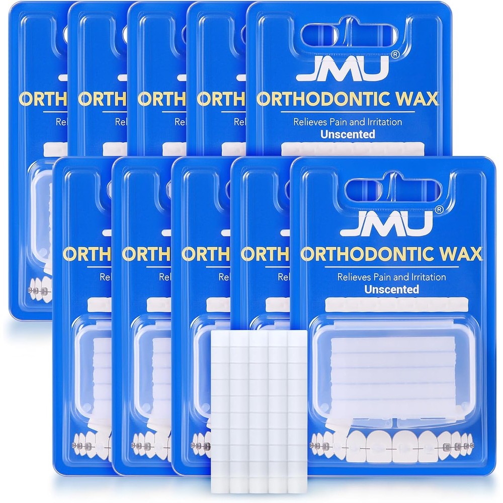 JMU orthodontic wax 10 pack front view