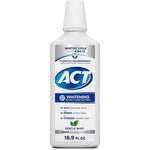 ACT Whitening and Anticavity Fluoride Mouthwash front view for enamel protection.