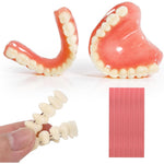 Seajea Full Set Fake Teeth Denture Kit front view for smile enhancement