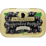 Dr. Doolittle's Classic Soft Fruit Pastilles front view of decorative metal tin.
